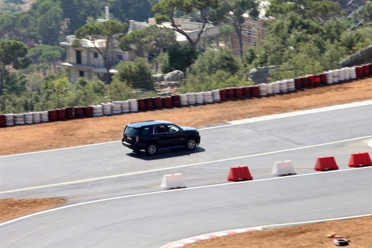 The new GMC Yukon… on a race track! 